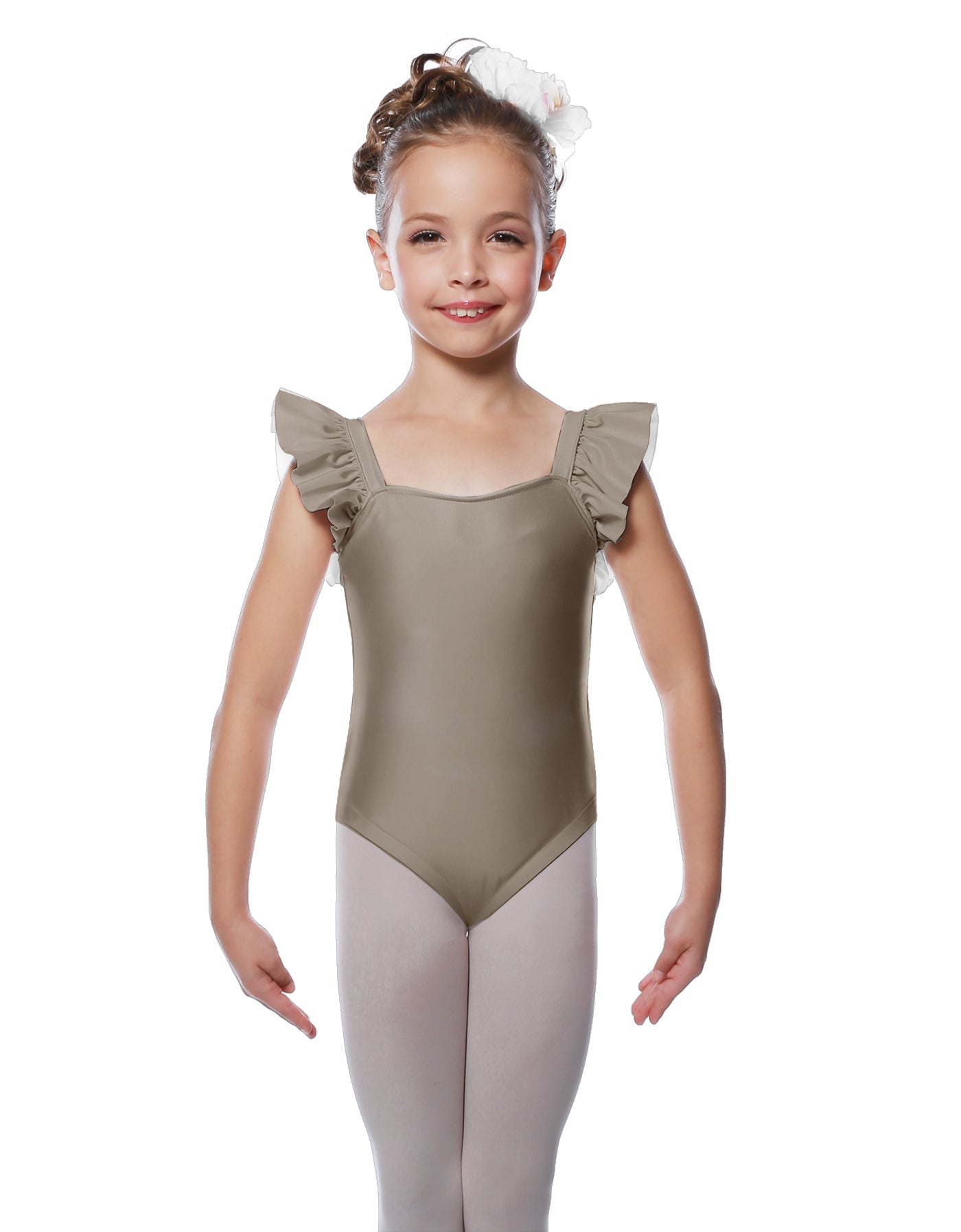 Solid Lycra Flutter Strap Leotard