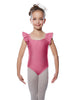 Solid Lycra Flutter Strap Leotard