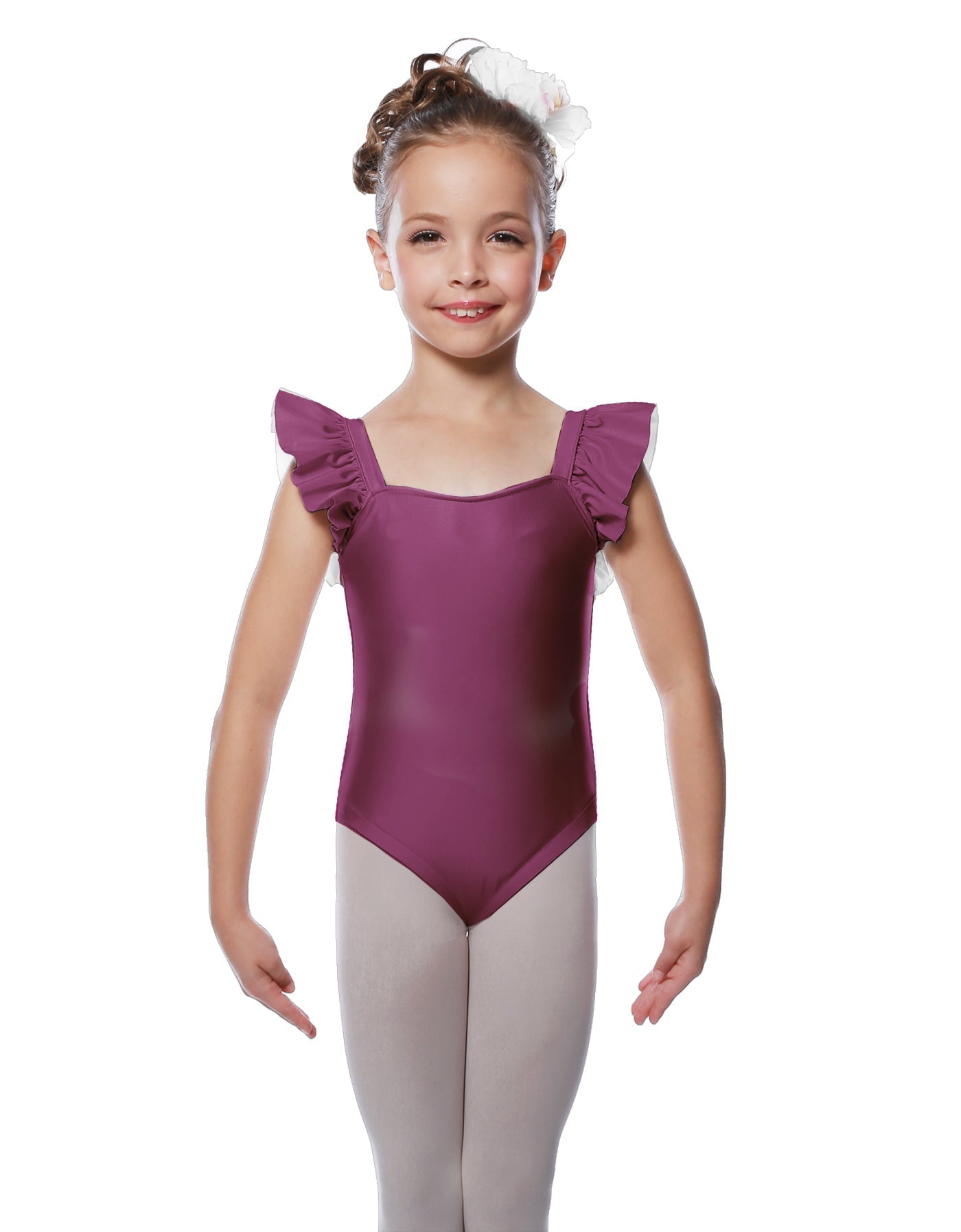Solid Lycra Flutter Strap Leotard