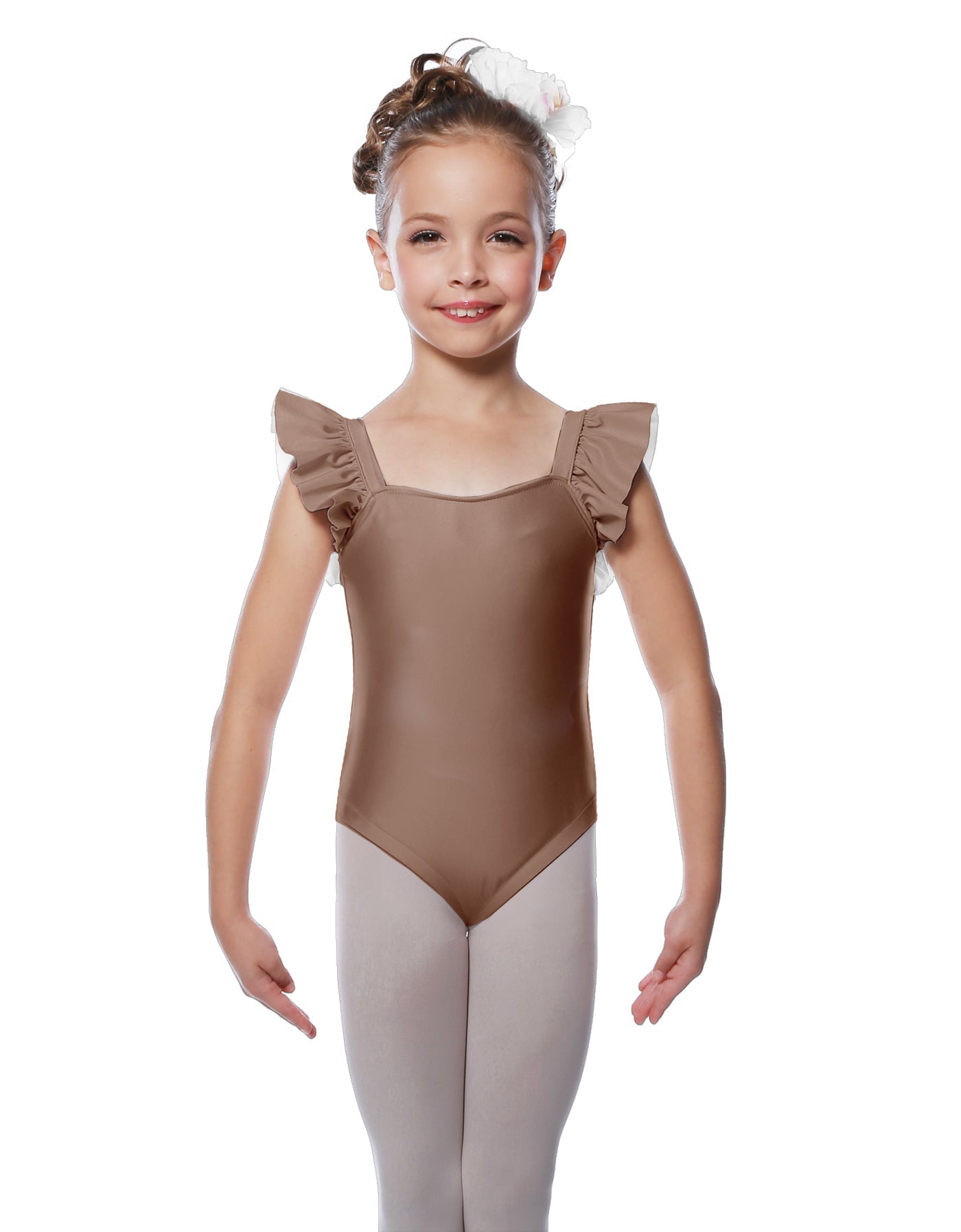 Solid Lycra Flutter Strap Leotard