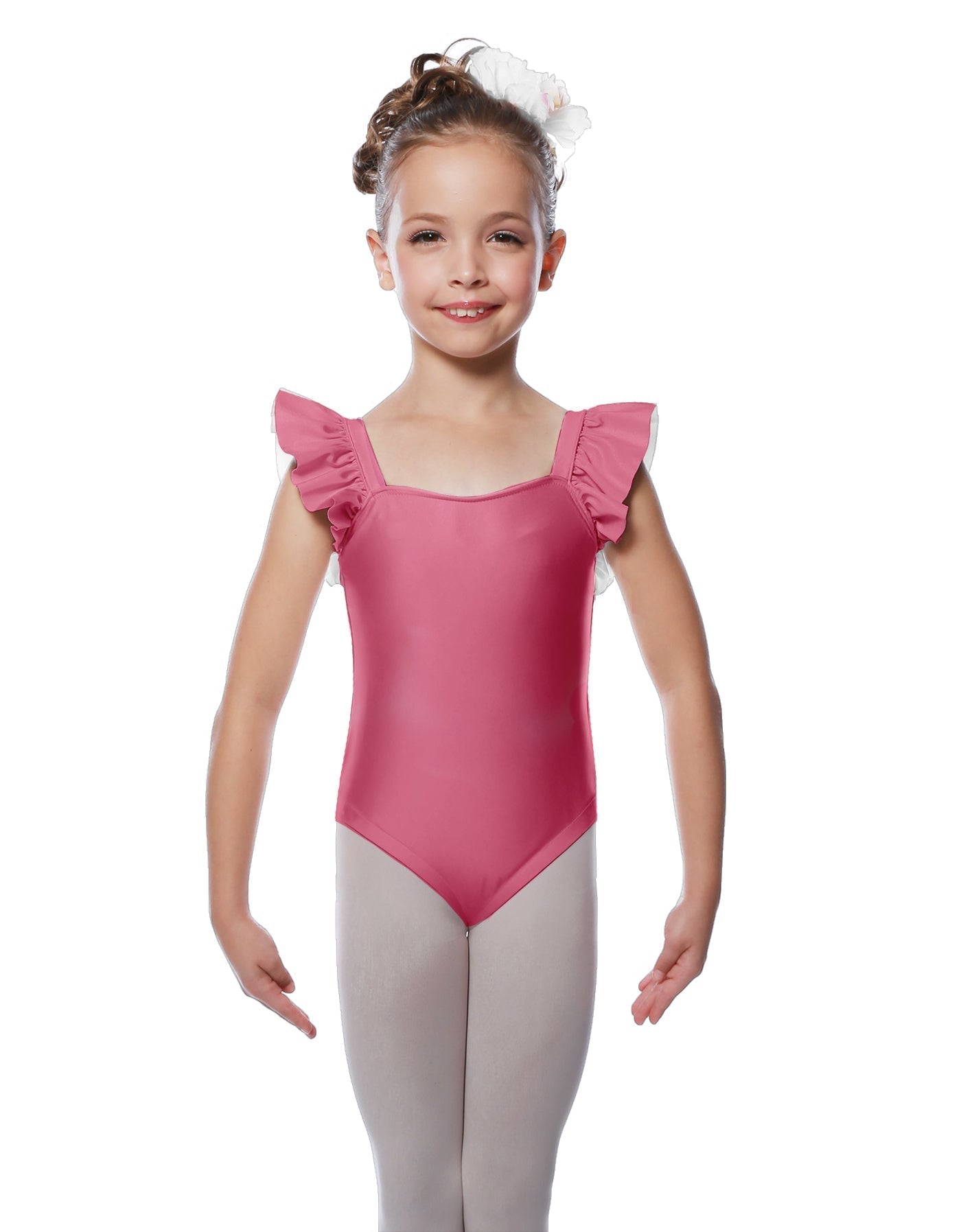 Solid Lycra Flutter Strap Leotard