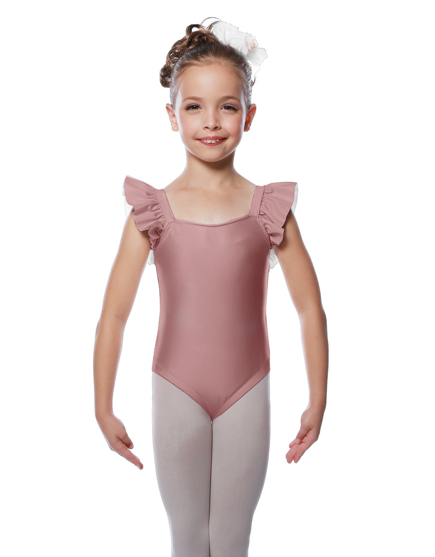 Solid Lycra Flutter Strap Leotard