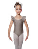 Solid Lycra Flutter Strap Leotard