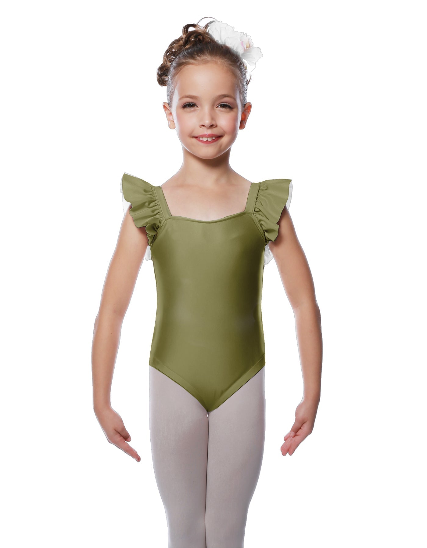 Solid Lycra Flutter Strap Leotard