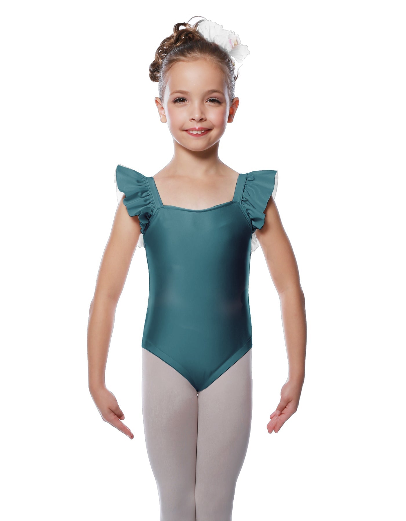 Solid Lycra Flutter Strap Leotard