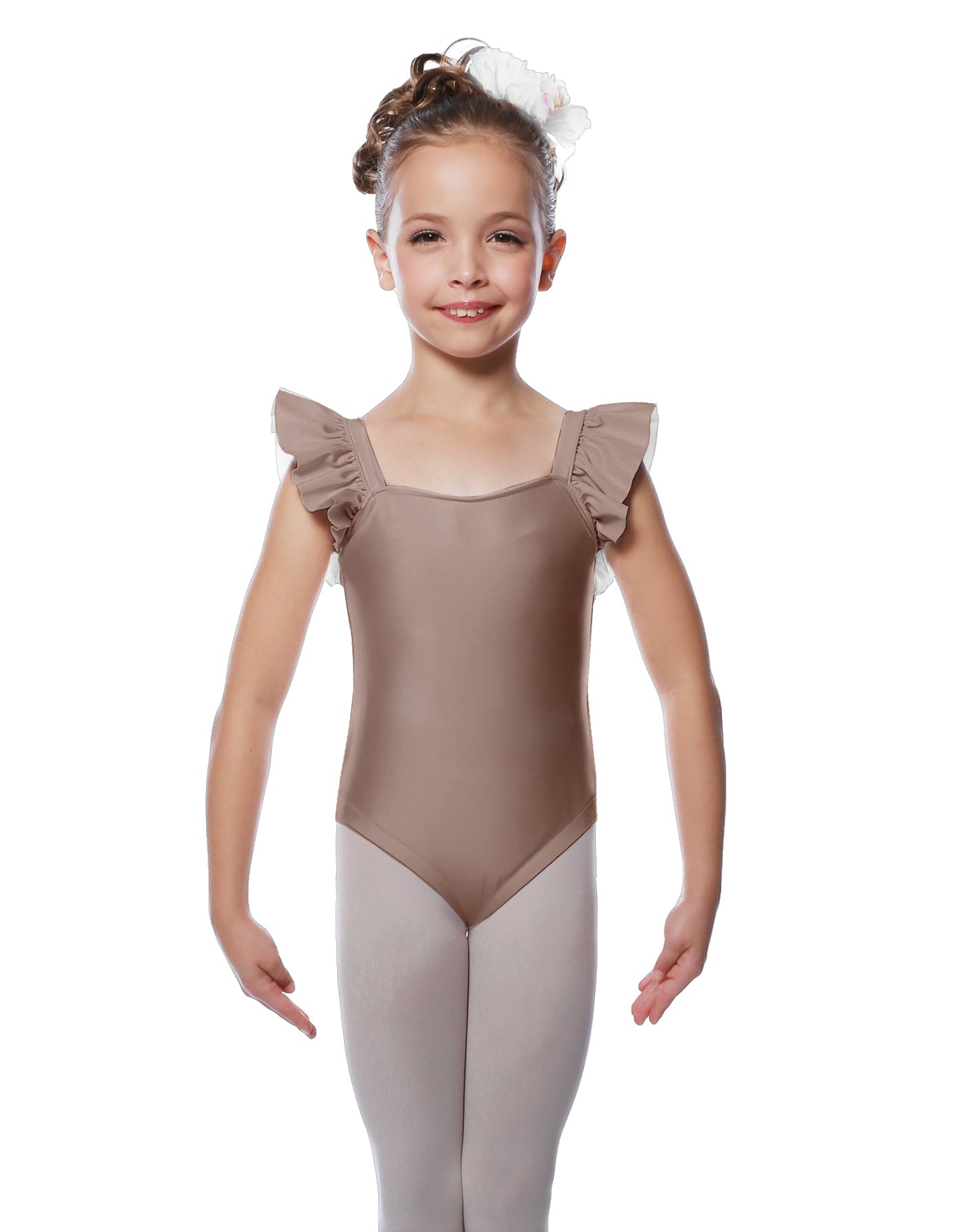 Solid Lycra Flutter Strap Leotard