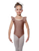 Solid Lycra Flutter Strap Leotard