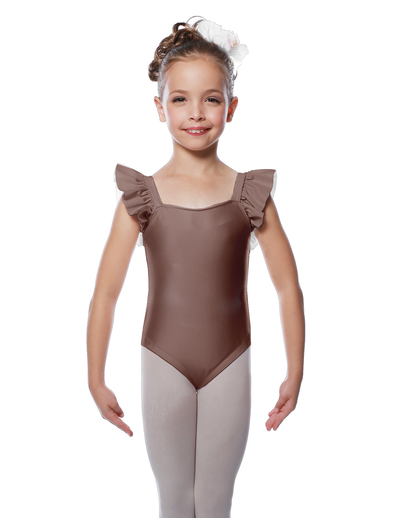 Solid Lycra Flutter Strap Leotard