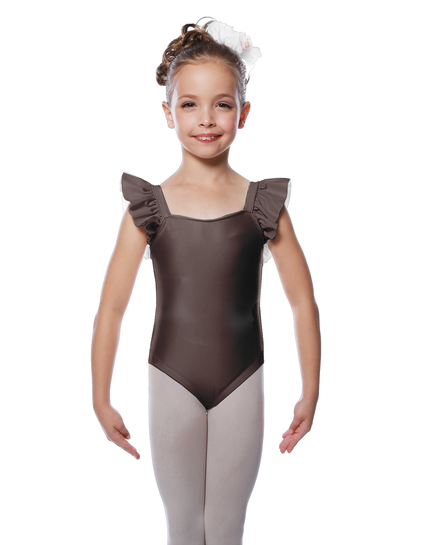 Solid Lycra Flutter Strap Leotard