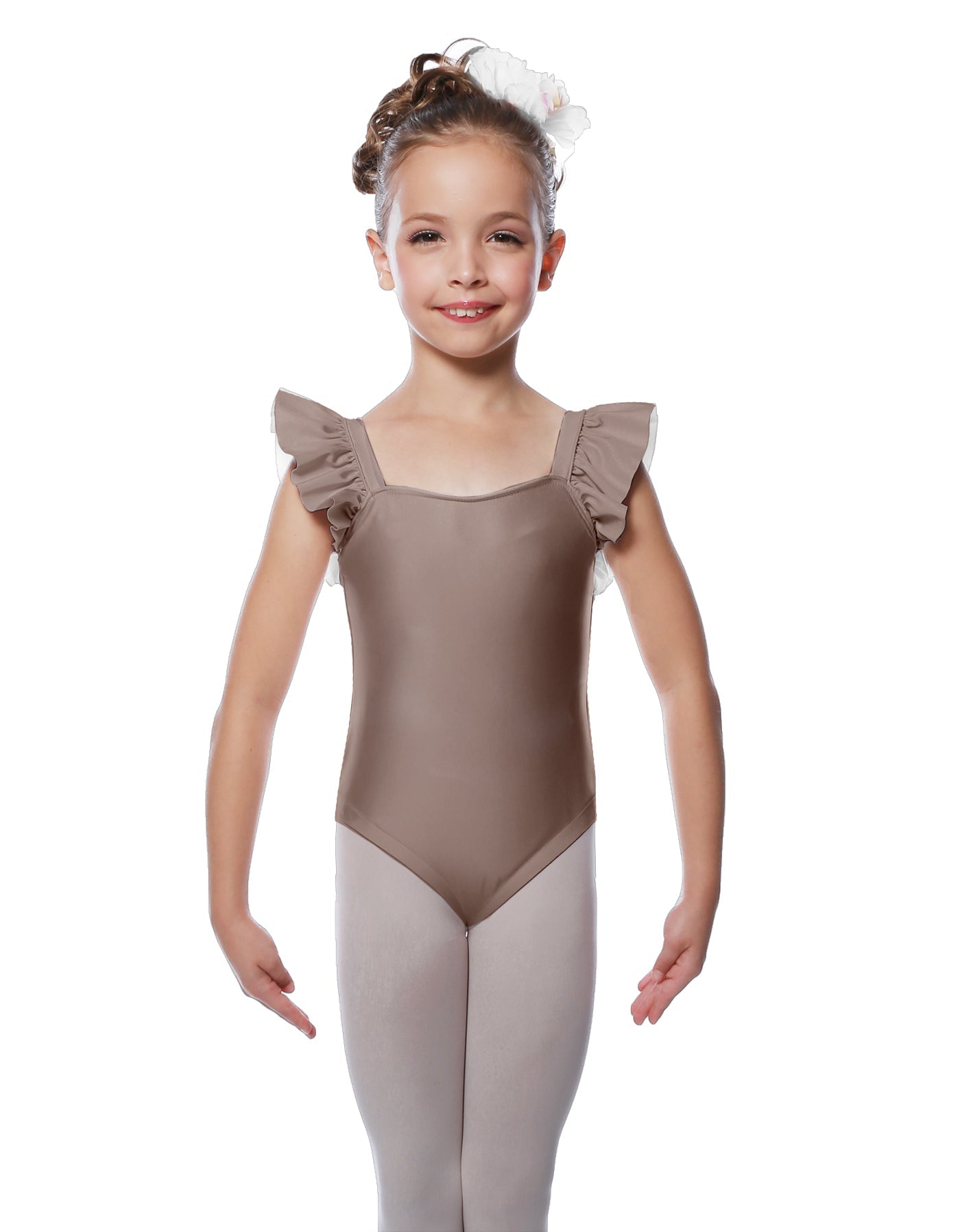 Solid Lycra Flutter Strap Leotard