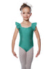 Solid Lycra Flutter Strap Leotard