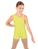 Solid Lycra One Shoulder Biketard