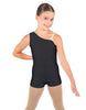 Solid Lycra One Shoulder Biketard