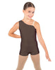 Solid Lycra One Shoulder Biketard