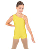 Solid Lycra One Shoulder Biketard