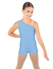 Solid Lycra One Shoulder Biketard