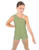 Solid Lycra One Shoulder Biketard