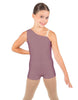 Solid Lycra One Shoulder Biketard