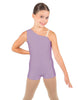 Solid Lycra One Shoulder Biketard