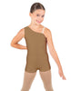 Solid Lycra One Shoulder Biketard