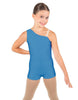 Solid Lycra One Shoulder Biketard