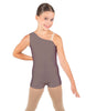 Solid Lycra One Shoulder Biketard