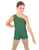 Solid Lycra One Shoulder Biketard