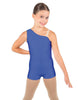 Solid Lycra One Shoulder Biketard