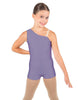 Solid Lycra One Shoulder Biketard