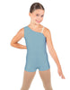 Solid Lycra One Shoulder Biketard