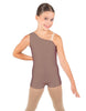 Solid Lycra One Shoulder Biketard