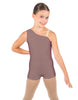 Solid Lycra One Shoulder Biketard
