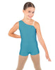 Solid Lycra One Shoulder Biketard