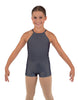 Solid Lycra Halter Binding Biketard