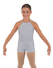 Solid Lycra Halter Binding Biketard