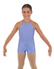 Solid Lycra Halter Binding Biketard