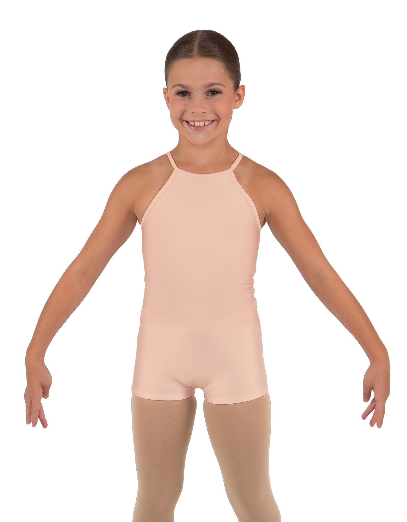 Solid Lycra Halter Binding Biketard