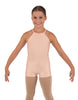 Solid Lycra Halter Binding Biketard