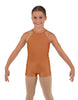 Solid Lycra Halter Binding Biketard