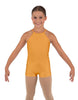 Solid Lycra Halter Binding Biketard