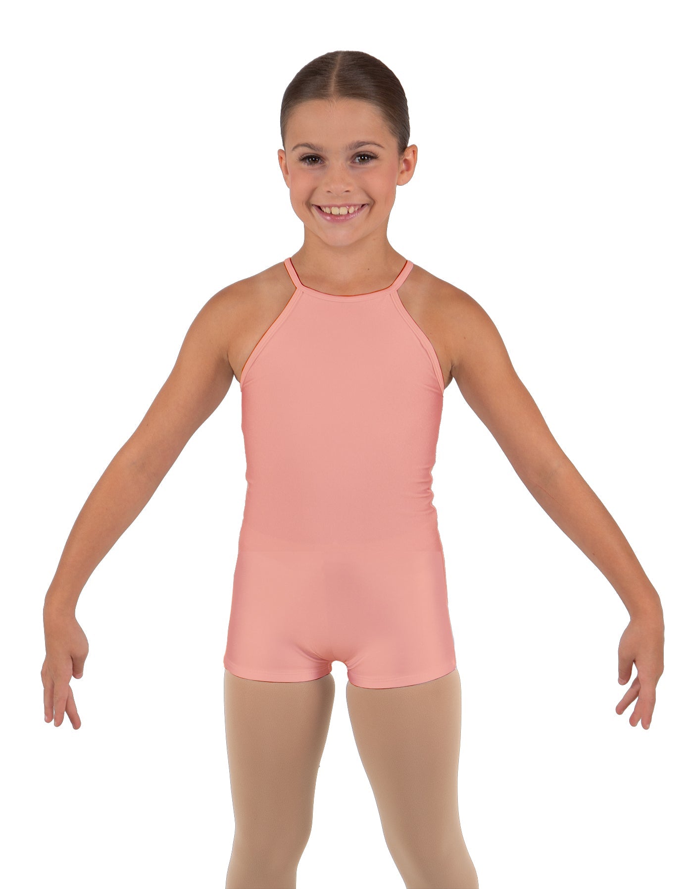 Solid Lycra Halter Binding Biketard
