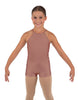 Solid Lycra Halter Binding Biketard