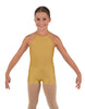 Solid Lycra Halter Binding Biketard
