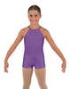 Solid Lycra Halter Binding Biketard
