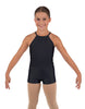 Solid Lycra Halter Binding Biketard