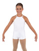Solid Lycra Halter Binding Biketard