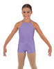 Solid Lycra Halter Binding Biketard
