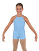 Solid Lycra Halter Binding Biketard