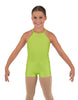 Solid Lycra Halter Binding Biketard