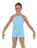Solid Lycra Halter Binding Biketard